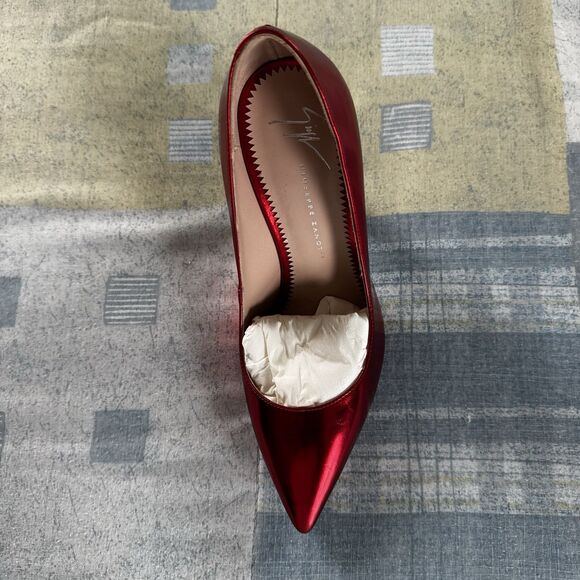 Giuseppe Zanotti Red Patent Pointed Toe Pumps Women's Heels Sz 36 - Picture 13 of 16